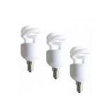 SET 3 becuri fluorescent Panasonic, soclu E27, putere 5W, forma spirala, lumina alb calda, alimentare 220 - 240 V, EFD5E27HDE14E-3 (timbru verde 1.35 lei) 