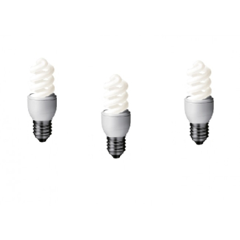 SET 3 becuri fluorescent Panasonic, soclu E27, putere 8W, forma spirala, lumina alb rece, alimentare 220 - 240 V, EFD8E65HD-3 (timbru verde 1.35 lei) 