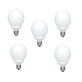 SET 5 becuri fluorescent Panasonic, soclu E27, putere 13W, forma sferic, lumina alb rece, alimentare 220 - 240 V, EFG13E672V-5 (timbru verde 2.25 lei) 