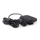 ALIMENTATOR auto GEMBIRD, 4 x USB, pt. bricheta auto 2 x USB, pt. bancheta din spate 2 x USB, 1.8m cablu, maxim 9.6A, black, EG-4U-CAR-01 (timbru verde 0.18 lei) 