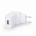ALIMENTATOR retea 220V GEMBIRD, universal, 1 x USB, 2.1A, alb, EG-UC2A-02-W (timbru verde 0.18 lei) 