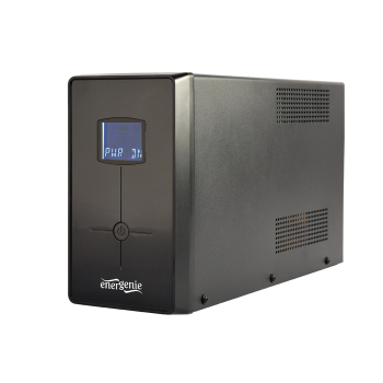 UPS GEMBIRD, Line Int. cu management, mini tower, 2000VA/1200W, AVR, IEC x 3/ Schuko x 2, 2 x baterie 12V/9Ah, display LCD, back-up 1 - 10 min., EG-UPS-035, (timbru verde 11 lei) 