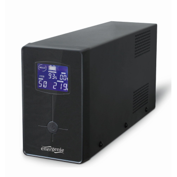 UPS GEMBIRD, Line Int. cu management, mini tower, 3000VA/1800W, AVR, IEC x 3/ Schuko x 3, 4 x baterie 12V/7Ah, display LCD, back-up 1 - 10 min., EG-UPS-036, (timbru verde 11 lei) 