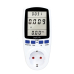 PRIZA LOGILINK, Schuko x 1, conectare prin Schuko (T), contor de cost energie, 16 A, afisaj energie / putere / tarif cost, baterie incorporata, alb, EM0003 (timbru verde 0.18 lei) 