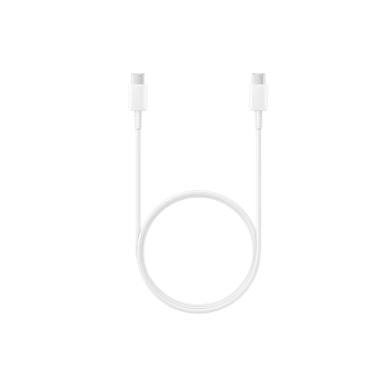 CABLU alimentare smartphone Samsung, USB Type-C (T) la USB Type-C (T), cauciuc, lungime 1 m, alb, EP-DA705BWEGWW (timbru verde 0.08 lei) 
