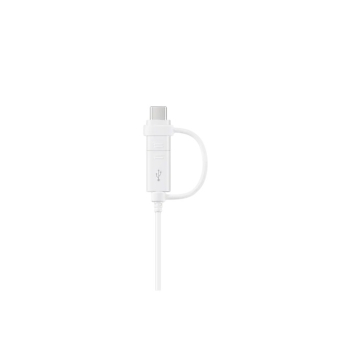 CABLU alimentare si date smartphone Samsung, USB 2.0 (T) la Micro-USB (T) | USB Type-C, cauciuc, lungime 1.5 m, alb, EP-DG930DWEGWW (timbru verde 0.08 lei) 