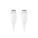 CABLU alimentare smartphone Samsung, USB Type-C (T) la USB Type-C (T), cauciuc, lungime 1 m, alb, EP-DN975BWEGWW (timbru verde 0.08 lei) 
