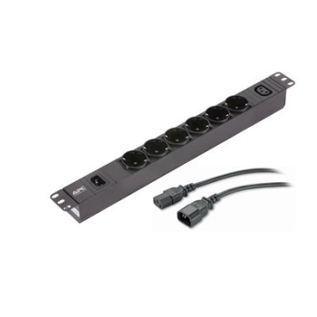 Apc EASY PDU EPDU1010B-SCH BASIC 1U/10A 230V (6X)SCHUKO (1X)C13 C14 