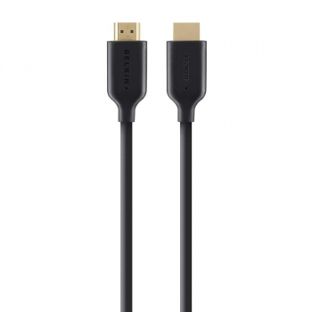 Belkin HDMI Cable 2m ARC Gold Plated  Cable type HDMI No. of A connectors 1 x Type A HDMI plug No. of B connections 1 x Type B HDMI plug Cable length 2.00 m Colour Black Shielding Braid shielding/shielding film Connector type straight Features Audio Retur