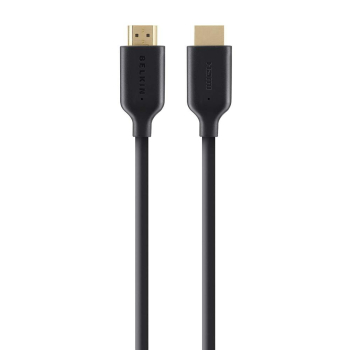 Belkin HDMI Cable 2m ARC Gold Plated  Cable type HDMI No. of A connectors 1 x Type A HDMI plug No. of B connections 1 x Type B HDMI plug Cable length 2.00 m Colour Black Shielding Braid shielding/shielding film Connector type straight Features Audio Retur