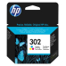 Cartus Cerneala HP 302 Tri-color Original Ink Cartridge (~165 pag) F6U65AE