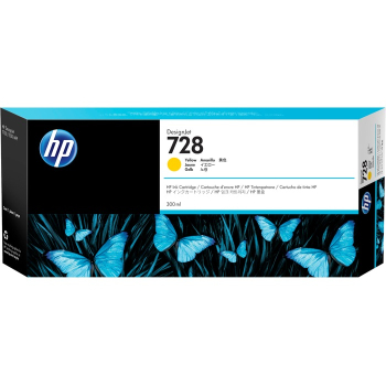 Cartus Cerneala Original HP Yellow, nr.728, pentru DesignJet T730|DesignJet T830, , (timbru verde 0.15 lei), F9K15A 