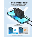 ALIMENTATOR SmartPhone la 220V Vention 1-port USB-C Wall Charger(20W) EU-Plug Black, FADB0-EU (timbru verde 0.18 lei) 