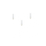 SET 3 becuri fluorescent Panasonic, soclu G24D-1, putere 13W, forma liniar, lumina alb calda, alimentare 220 - 240 V, FDS13E27/2D-3 (timbru verde 1.35 lei) 