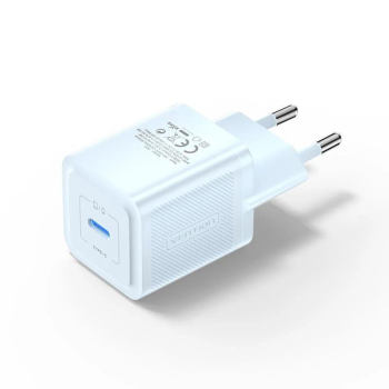 INCARCATOR retea Vention 20W, 1 x USB Type-C, 5V/3A, QC 3.0, albastru, FEPL0-EU (timbru verde 0.18 lei) - 6922794782112 