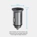 ALIMENTATOR SmartPhone Auto Vention Two-Port USB A+A(30/30) Car Charger Gray Mini Style Aluminium Alloy Type, FFEH0 (timbru verde 0.18 lei) 