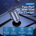 ALIMENTATOR SmartPhone Auto Vention Two-Port USB A+A(30/30) Car Charger Gray Mini Style Aluminium Alloy Type, FFEH0 (timbru verde 0.18 lei) 