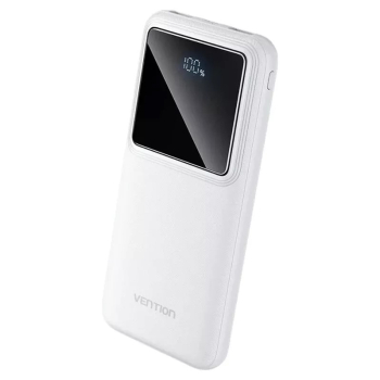 POWER BANK Vention 10000mAh/37Wh, 22.5W , 2 x USB, 1 x USB Type-C, 1 x Micro USB, digital display pt. status baterie, max. 3A, alb, FHKW0 (timbru verde 0.18 lei) - 6922794781566 POWER BANK Vention 10000mAh/37Wh, 22.5W , 2 x USB, 1 x USB Type-C, 1 x Micro USB, digital display pt. status baterie, max. 3A, alb, FHKW0 (timbru verde 0.18 lei) - 6922794781566