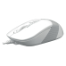 MOUSE A4TECH FM10 cu fir 1600DPI, ALB FM10 WHITE