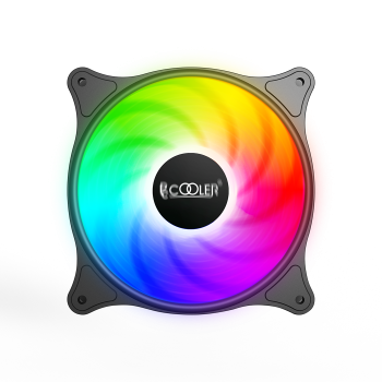 VENTILATOR PCCOOLER PC 120x120x25 mm, RGB LED, 3 PIN, Hydro Bearing, fixed LED RGB, 1 buc. in pachet FX-120-3 