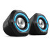BOXE EDIFIER Gaming 2.0, RMS:  5W (2 x 2.5W), bass 2.5, control volum, BT/USB/AUX, sound mode: Music/Game/Movie, 12 x LED RGB, frecv. raspuns 98Hz-20KHz, USB power, black, G1000-BK (timbru verde 0 