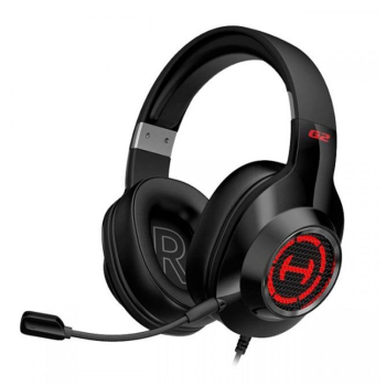 CASTI Edifier, cu fir, gaming, utilizare multimedia, microfon pe casca, detasabil, conectare prin USB 2.0, negru, G2-II-BK, (timbru verde 0.8 lei) 
