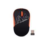 MOUSE A4tech, PC sau NB, wireless, 2.4GHz, optic, 1000 dpi, butoane/scroll 3/1, , negru / portocaliu, 45507104 G3-300N-BO (timbru verde 0.18 lei) 