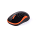 MOUSE A4tech, PC sau NB, wireless, 2.4GHz, optic, 1000 dpi, butoane/scroll 3/1, , negru / portocaliu, 45507104 G3-300N-BO (timbru verde 0.18 lei) 