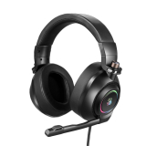 CASTI A4TECH Bloody gaming, cu fir, tip standard, utilizare multimedia (PC and more), microfon pe casca, 7.1 virtual sound, iluminare, negru, USB, G580 (timbru verde 0.8 lei) 