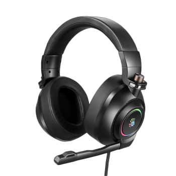CASTI A4TECH Bloody gaming, cu fir, tip standard, utilizare multimedia (PC and more), microfon pe casca, 7.1 virtual sound, iluminare, negru, USB, G580 (timbru verde 0.8 lei) 