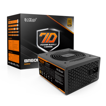 SURSA PCCOOLER 600W (real), fan 120mm PWM, 80 Plus Bronze, 2x PCI-E (6+2),  6x S-ATA 