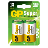 Baterie GP Batteries, Super Alcalina D (LR20) 1.5V alcalina, blister 2 buc. GP13A-2UE2 GPPCA13AS005 - 17154 (timbru verde 0.16 lei) 