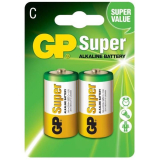 Baterie GP Batteries, Super Alcalina C (LR14) 1.5V alcalina, blister 2 buc. GP14A-2UE2 GPPCA14AS003 - 16370 (timbru verde 0.16 lei) 