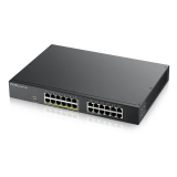 Zyxel|GS1900-24EP-EU0101F|24 x 10/100/1000 Mbps| Web Management |12 x PoE | 130W| Montabil in rack