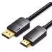 Cablu video Vention, DisplayPort(T) la HDMI(T), 1.5m, rezolutie maxima 1080p la 60 Hz, conectori auriti, cupru, invelis PVC, negru, HADBG (timbru verde 0.18lei) - 6922794733336 