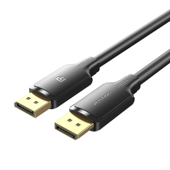 Cablu video Vention, DisplayPort(T) la DisplayPort(T), 1.5m, rezolutie maxima 4K la 60Hz, conectori auriti, cupru/argint, invelis PVC, negru, HAKBG (timbru verde 0.18lei) - 6922794775770 Cablu video Vention, DisplayPort(T) la DisplayPort(T), 1.5m, rezolutie maxima 4K la 60Hz, conectori auriti, cupru/argint, invelis PVC, negru, HAKBG (timbru verde 0.18lei) - 6922794775770
