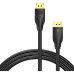 Cablu video Vention, DisplayPort(T) la DisplayPort(T), 2m, rezolutie maxima 8K la 60Hz/4K la 120Hz, conectori auriti, cupru/argint, invelis PVC, negru, HCDBH (timbru verde 0.18lei) - 6922794762077 