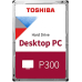 HDD TOSHIBA 4 TB, P300, 5.400 rpm, buffer 128 MB, pt. desktop PC, HDWD240UZSVA 