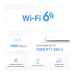 Router MERCUSYS HALO H70X WHOLE MESH WIFI 2PK HALO H70X(2-PACK)   