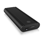 Raidsonic RACK extern Icy Box, pt. SSD, 1 x M.2 SSD la USB 3.2 (Gen2) Type-C, pana la 10Gbit/s, 22x 30/ 42/ 60/ 80, aluminiu, radiator aluminiu+pad silicon, prot. scriere, negru, IB-1807MT-C31 (timbru verde 0 
