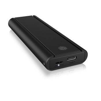 Raidsonic RACK extern Icy Box, pt. SSD, 1 x M.2 SSD la USB 3.2 (Gen2) Type-C, pana la 10Gbit/s, 22x 30/ 42/ 60/ 80, aluminiu, radiator aluminiu+pad silicon, prot. scriere, negru, IB-1807MT-C31 (timbru verde 0 