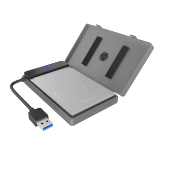 Raidsonic RACK HDD Icy Box SATA III 2.5 la 1x USB 3.2 Gen 1 Type-A , carcasa HDD inclusa, plastic, antracit, IB-AC603B-U3 (timbru verde 0.8 lei) 