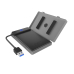 Raidsonic RACK HDD Icy Box SATA III 2.5 la 1x USB 3.2 Gen 1 Type-A , carcasa HDD inclusa, plastic, antracit, IB-AC603B-U3 (timbru verde 0.8 lei) 