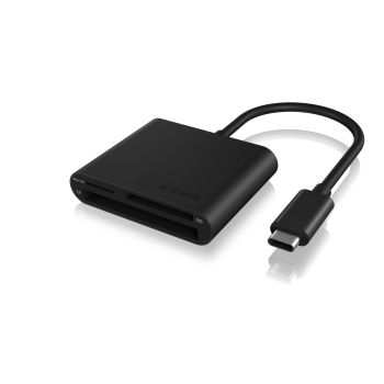Raidsonic CARD Reader Icy Box interfata USB 3.2 Gen 1, citeste/scrie: CF, SD, microSD, adaptor USB Type-C, 15cm, IB-CR301-C3 (timbru verde 0.18 lei) 