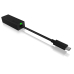 Raidsonic ADAPTOR RETEA Icy Box USB 3.0 Type-C la Interfata Ethernet Gigabit RJ-45, plastic, negru, IB-LAN100-C3 