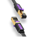 Patch Cord STP Vention, Cat. 7, 0.5m, flat cable, conductor cupru, viteza max transfer 10 Gbps, invelis PVC, negru, ICABD (timbru verde 0.18 lei) - 6922794729803 