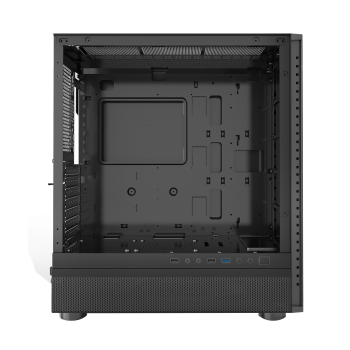 CARCASA PCCOOLER, Tower, ATX, fara sursa, sticla securizata, 1 ventilator inclus , negru, USB 3.2 gen 1 x 1, USB 2.0 x 2, mic, audio,IE200 