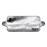 PARASOLAR auto Iggy pentru parbriz, urechi laterale, fata dubla, folie din aluminiu, dimensiune 200 x 70 cm IGAA-PARAS-200 