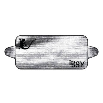 PARASOLAR auto Iggy pentru parbriz, urechi laterale, fata dubla, folie din aluminiu, dimensiune 200 x 70 cm IGAA-PARAS-200 