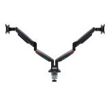 Kensington ONE-TOUCH DUAL MONITOR ARM/HEIGHT ADJUSTABLE BLACK K59601WW
